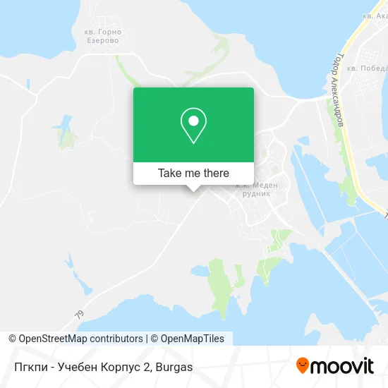 Карта Пгкпи - Учебен Корпус 2