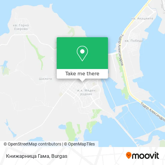 Карта Книжарница Гама
