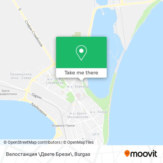Велостанция \Двете Брези\ map