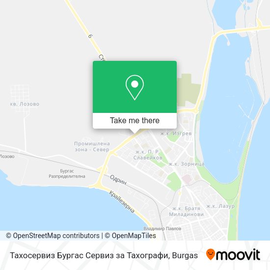 Карта Тахосервиз Бургас Сервиз за Тахографи