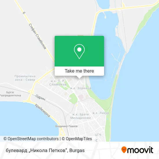 Карта булевард „Никола Петков“