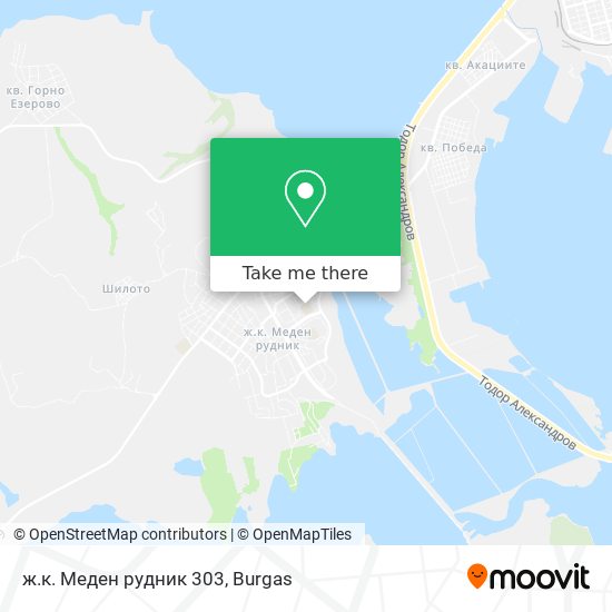 ж.к. Меден рудник 303 map