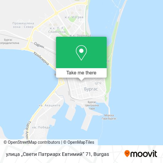 Карта улица „Свети Патриарх Евтимий“ 71