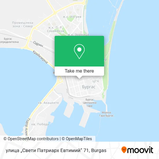 Карта улица „Свети Патриарх Евтимий“ 71
