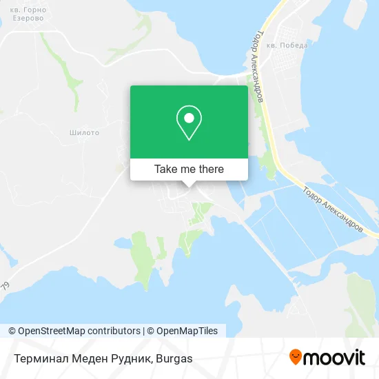 Карта Терминал Меден Рудник