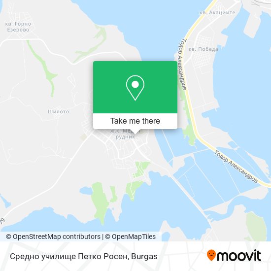 Карта Средно училище Петко Росен