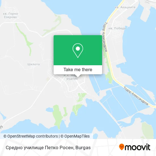Карта Средно училище Петко Росен