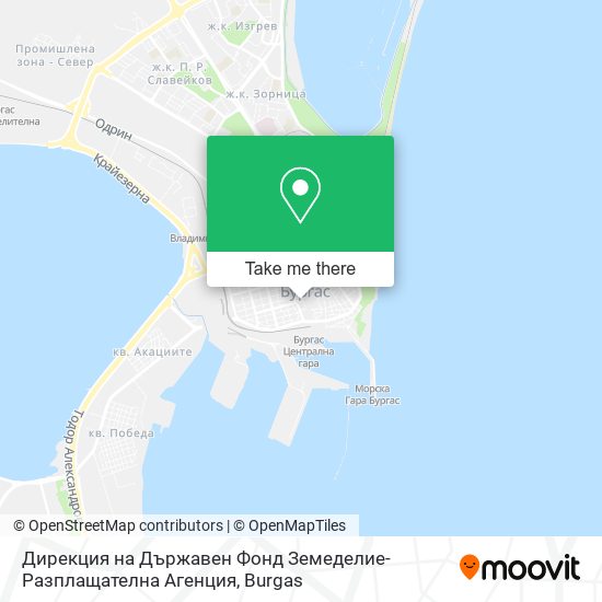 Карта Дирекция на Държавен Фонд Земеделие-Разплащателна Агенция