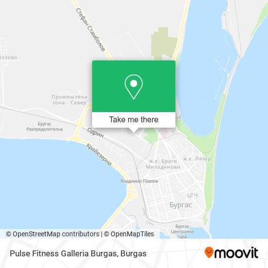 Pulse Fitness Galleria Burgas map
