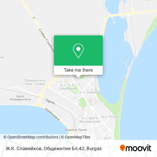 Ж.К. Славейков, Общежития Бл.42 map