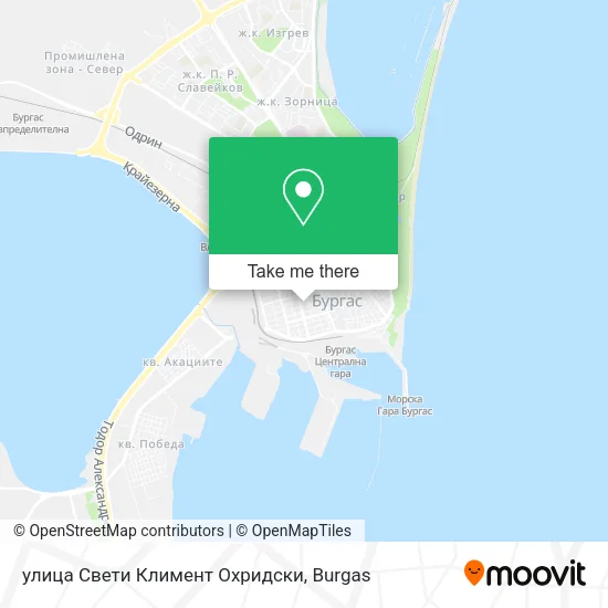 Карта улица Свети Климент Охридски