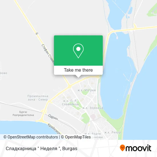 Карта Сладкарница " Неделя "