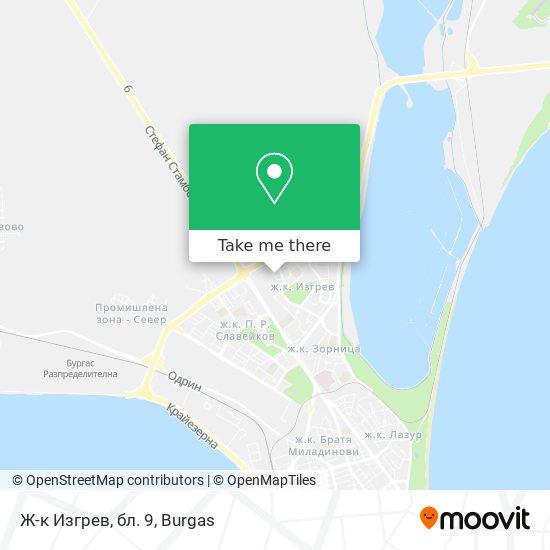Ж-к Изгрев, бл. 9 map