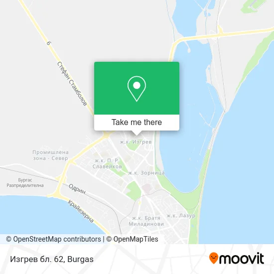 Карта Изгрев бл. 62