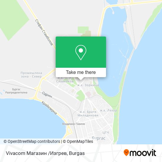 Vivacom Mагазин /Изгрев map