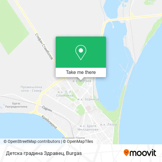 Карта Детска градина Здравец