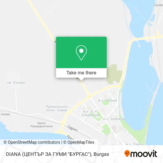 Карта DIANA (ЦЕНТЪР ЗА ГУМИ "БУРГАС")