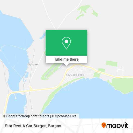 Star Rent A Car Burgas map