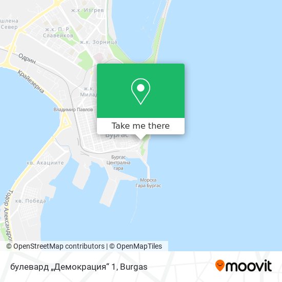 булевард „Демокрация“ 1 map