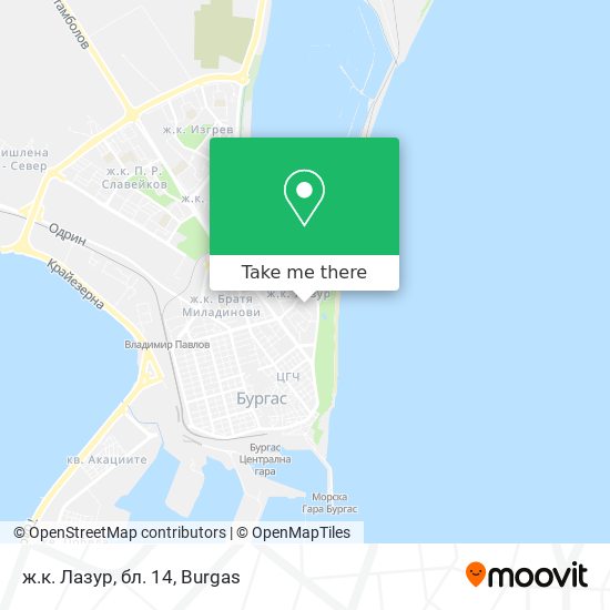 ж.к. Лазур, бл. 14 map