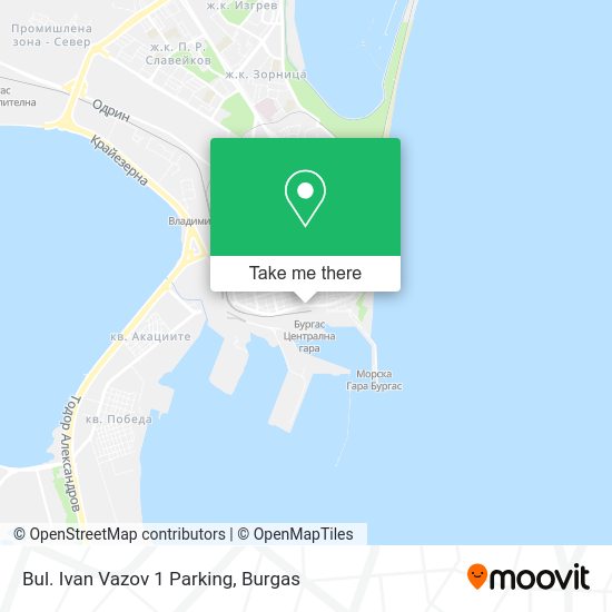 Карта Bul. Ivan Vazov 1 Parking