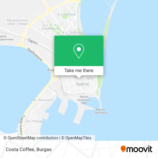 Карта Costa Coffee