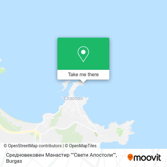 Карта Средновековен Манастир ""Свети Апостоли""