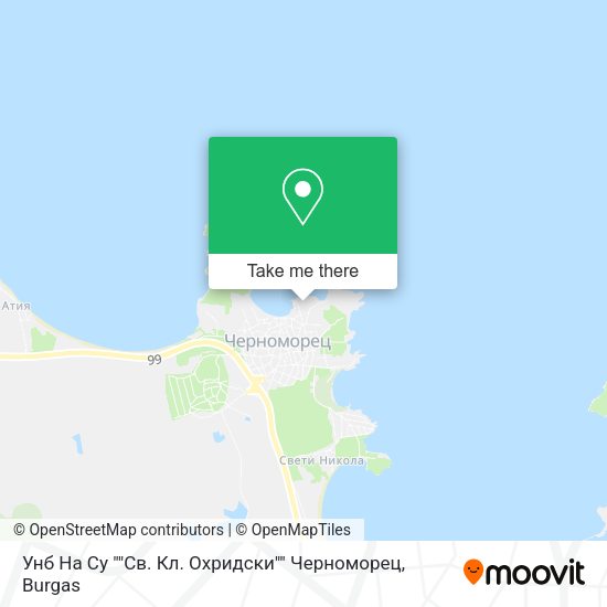 Карта Унб На Су ""Св. Кл. Охридски"" Черноморец