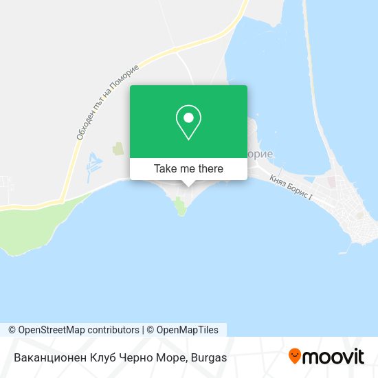 Карта Ваканционен Клуб Черно Море