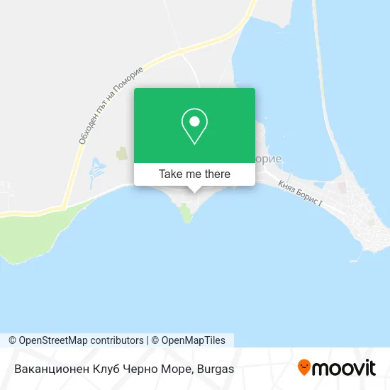 Карта Ваканционен Клуб Черно Море