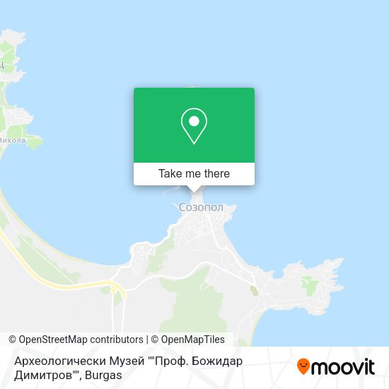 Карта Археологически Музей ""Проф. Божидар Димитров""