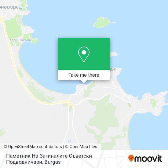 Карта Паметник На Загиналите Съветски Подводничари