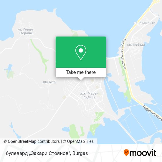 Карта булевард „Захари Стоянов"