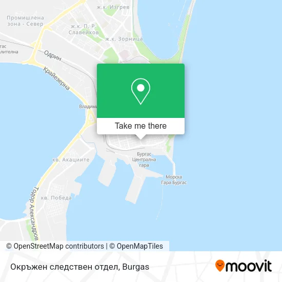 Карта Окръжен следствен отдел