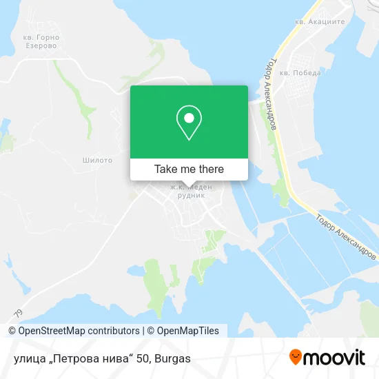Карта улица „Петрова нива“ 50