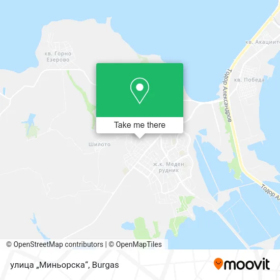 Карта улица „Миньорска“