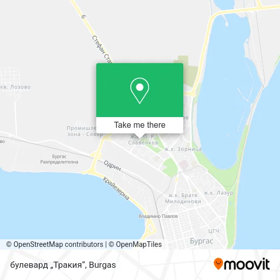 Карта булевард „Тракия“