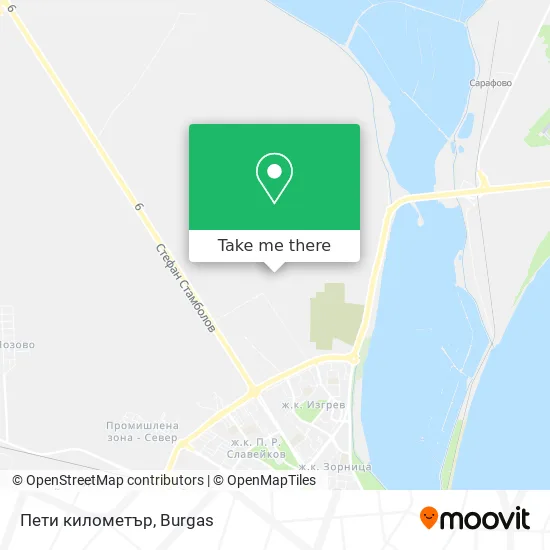 Карта Пети километър
