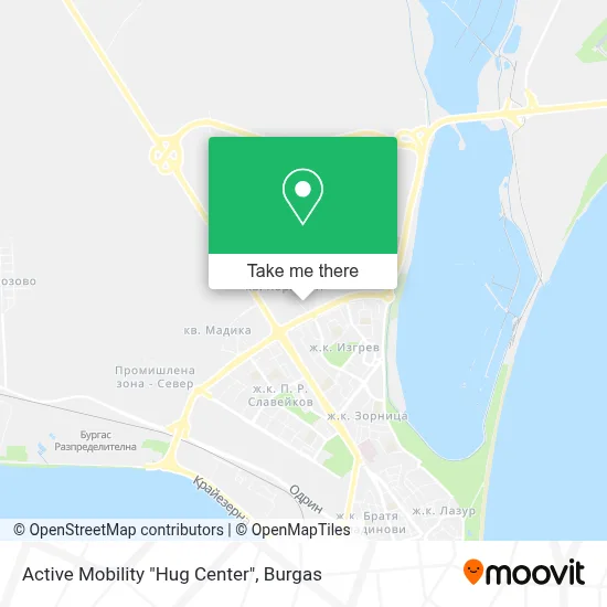 Active Mobility "Hug Center" map