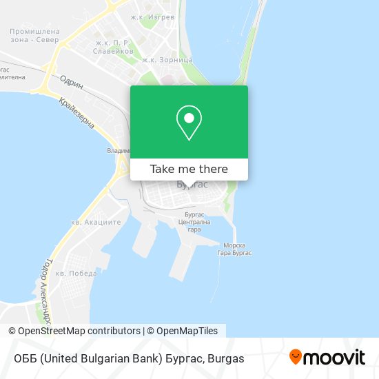 ОББ (United Bulgarian Bank) Бургас map