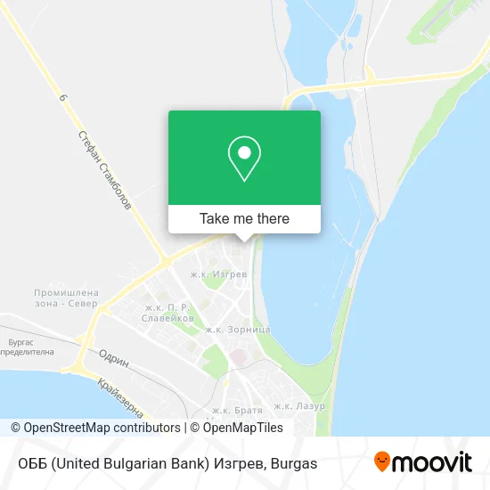 Карта ОББ (United Bulgarian Bank) Изгрев