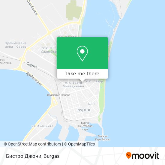 Карта Бистро Джони