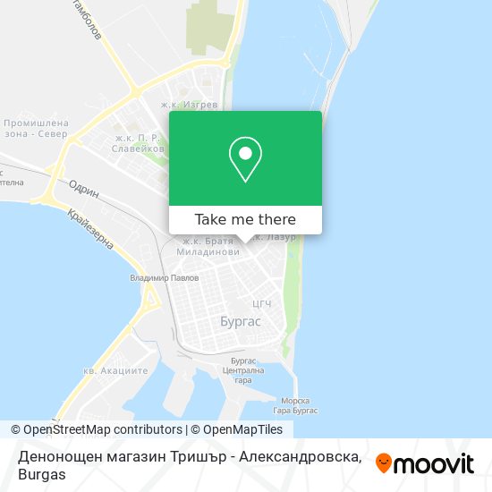 Денонощен магазин Тришър - Александровска map
