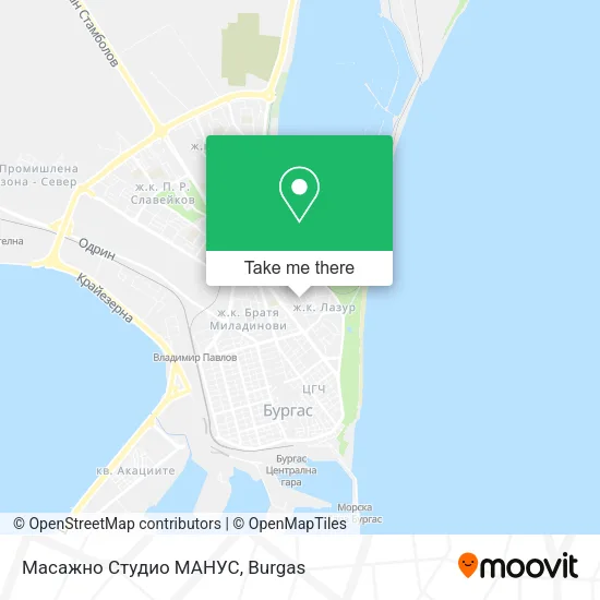 Карта Масажно Студио МАНУС