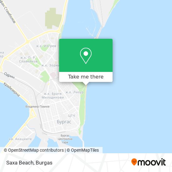 Saxa Beach map