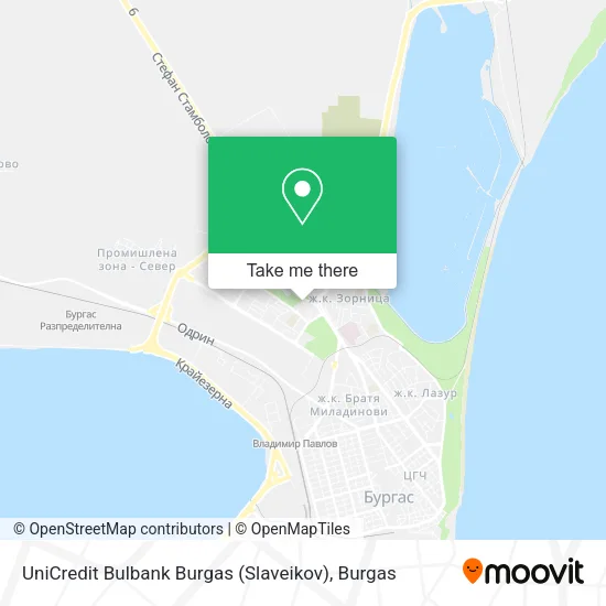 Карта UniCredit Bulbank Burgas (Slaveikov)
