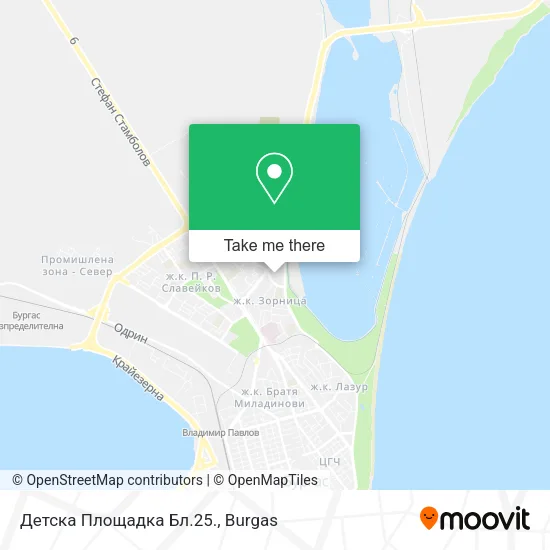 Карта Детска Площадка Бл.25.