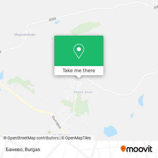 Банево map