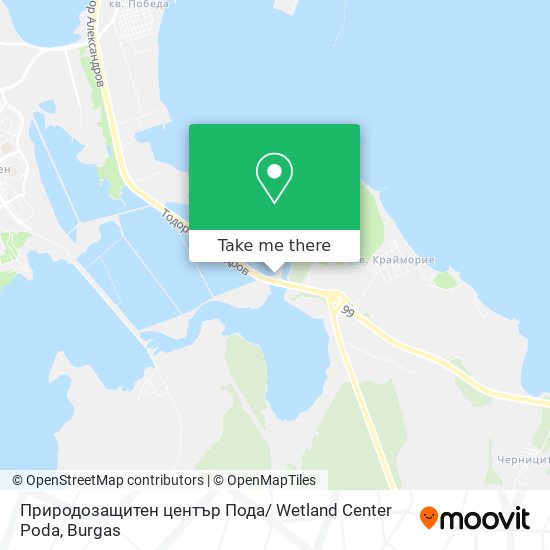 Природозащитен център Пода/ Wetland Center Poda map