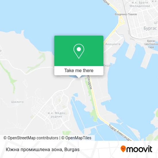 Карта Южна промишлена зона